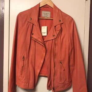 Beautiful leather fall jacket